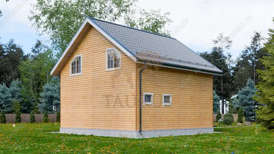 Полутораэтажный дом из бруса П-467 — фото 3