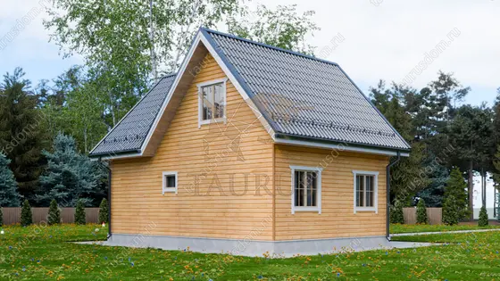 Дом из бруса с мансардой П-600 — фото 3