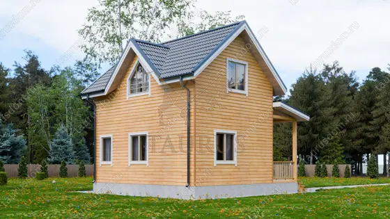Полутораэтажный дом из бруса П-1292 — фото 3